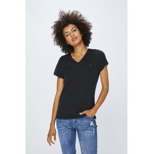 Tommy Hilfiger dámské černé tričko Jeana - M (094)